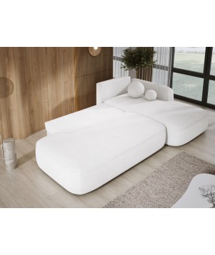 Narożnik BABU z funkcją spania układ L Prawy Tkanina NOWORNEVER 01