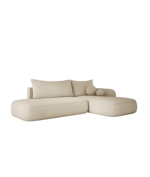 Narożnik BABU z funkcją spania układ L Prawy Tkanina NOWORNEVER 02