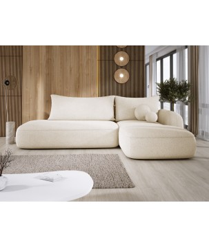 Narożnik BABU z funkcją spania układ L Prawy Tkanina NOWORNEVER 02