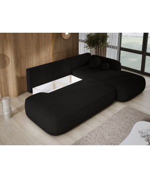 Narożnik BABU z funkcją spania układ L Prawy Tkanina NOWORNEVER 16