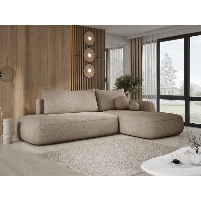 Narożnik BABU z funkcją spania układ L Prawy Tkanina NOWORNEVER 37