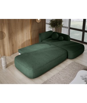 Narożnik BABU z funkcją spania układ L Prawy Tkanina NOWORNEVER 38