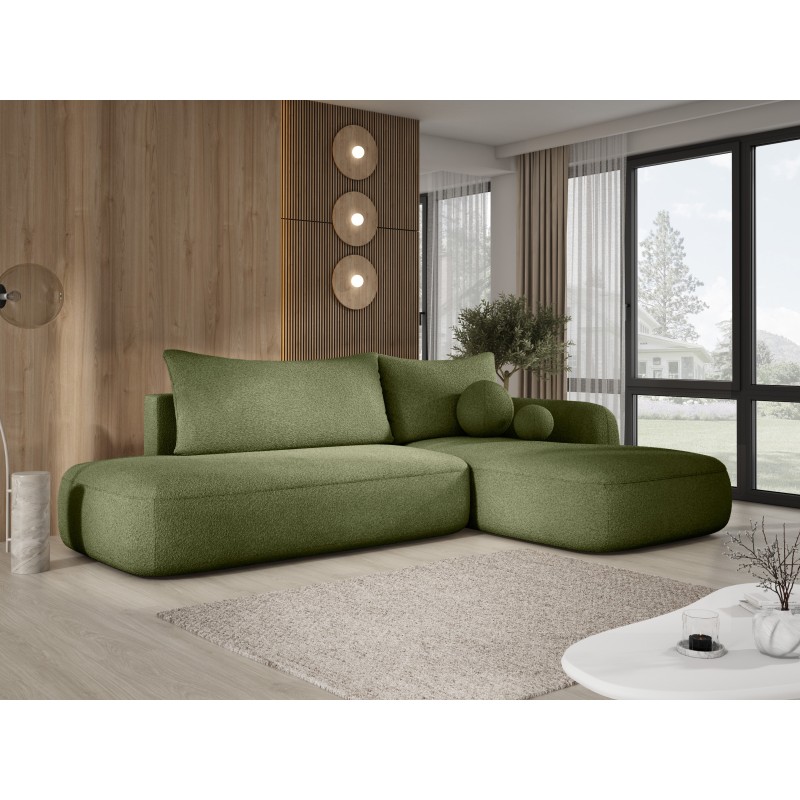 Narożnik BABU z funkcją spania układ L Prawy Tkanina NOWORNEVER 56