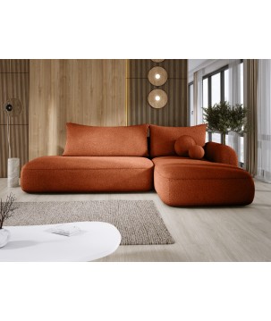 Narożnik BABU z funkcją spania układ L Prawy Tkanina NOWORNEVER 79