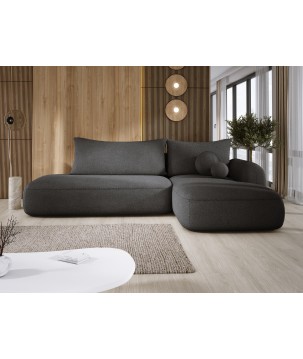 Narożnik BABU z funkcją spania układ L Prawy Tkanina NOWORNEVER 100