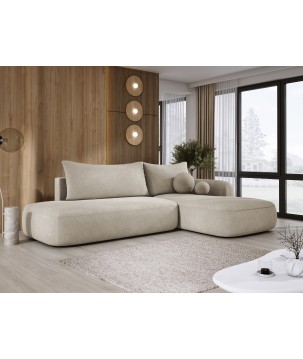 Narożnik BLOOM z funkcją spania układ L Prawy Tkanina CLOUD 03