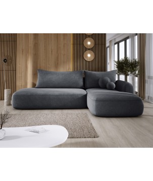 Narożnik BLOOM z funkcją spania układ L Prawy Tkanina CLOUD 91