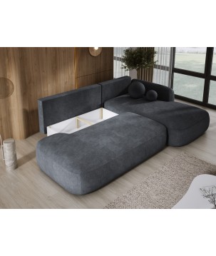 Narożnik BLOOM z funkcją spania układ L Prawy Tkanina CLOUD 91