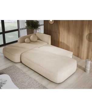 Narożnik BLOOM z funkcją spania układ L Lewy Tkanina NOWORNEVER 06