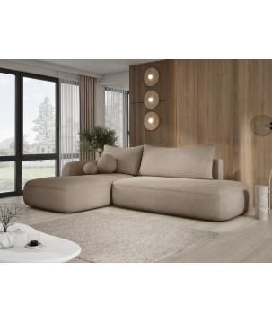 Narożnik BLOOM z funkcją spania układ L Lewy Tkanina NOWORNEVER 37