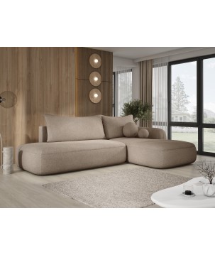 Narożnik BLOOM z funkcją spania układ L Prawy Tkanina NOWORNEVER 37