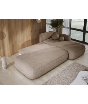 Narożnik BLOOM z funkcją spania układ L Prawy Tkanina NOWORNEVER 37