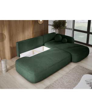 Narożnik BLOOM z funkcją spania układ L Prawy Tkanina NOWORNEVER 38