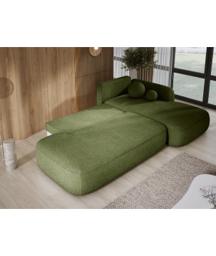 Narożnik BLOOM z funkcją spania układ L Prawy Tkanina NOWORNEVER 56