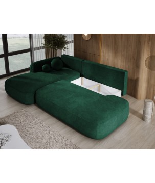 Narożnik BLOOM z funkcją spania układ L Lewy Tkanina CLOUD 39