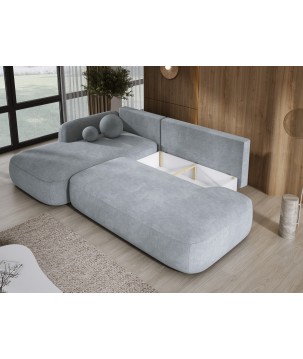 Narożnik BLOOM z funkcją spania układ L Lewy Tkanina CLOUD 81