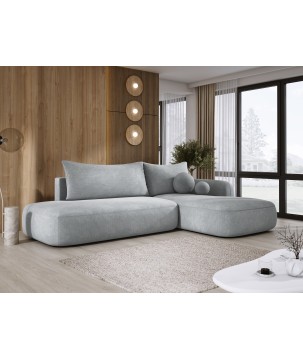 Narożnik BLOOM z funkcją spania układ L Prawy Tkanina CLOUD 81