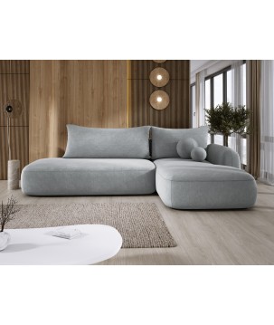 Narożnik BLOOM z funkcją spania układ L Prawy Tkanina CLOUD 81