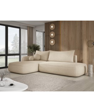 Narożnik BLOOM z funkcją spania układ L Lewy Tkanina NOWORNEVER 06