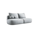 Sofa BABU Kanapa z funkcja spania i pojemnikiem w tkaninie CLOUD 81 kolor SREBRNY