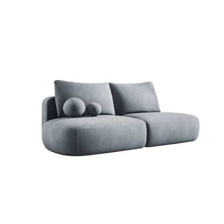 Sofa BABU Kanapa z funkcja spania i pojemnikiem w tkaninie CLOUD 82 kolor POPIELATY