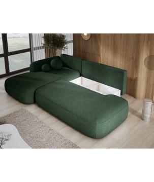 Narożnik BLOOM z funkcją spania układ L Lewy Tkanina NOWORNEVER 38