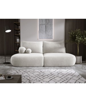 Sofa BABU Kanapa z funkcja spania i pojemnikiem w tkaninie APHRODITE 01 kolor BEŻOWY