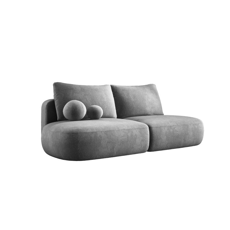 Sofa BABU Kanapa z funkcja spania i pojemnikiem w tkaninie APHRODITE 22 kolor POPIELATY