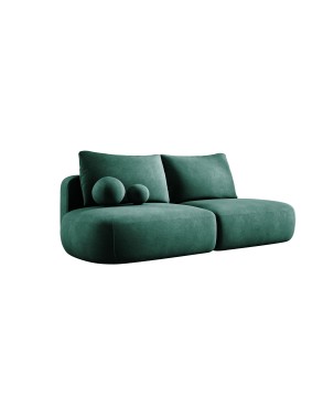 Sofa BABU Kanapa z funkcja spania i pojemnikiem w tkaninie CLOUD 39 kolor ZIELONY