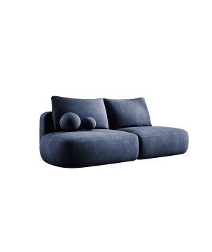 Sofa BABU Kanapa z funkcja spania i pojemnikiem w tkaninie CLOUD 79 kolor NIEBIESKI