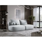 Sofa BABU Kanapa z funkcja spania i pojemnikiem w tkaninie CLOUD 81 kolor SREBRNY