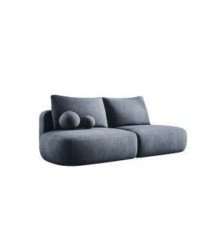 Sofa BABU Kanapa z funkcja spania i pojemnikiem w tkaninie CLOUD 97 kolor CIEMNY SZARY