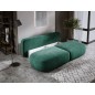 Sofa BLOOM Kanapa z funkcja spania i pojemnikiem w tkaninie CLOUD 39 kolor ZIELONY