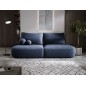 Sofa BLOOM Kanapa z funkcja spania i pojemnikiem w tkaninie CLOUD 79 kolor NIEBIESKI