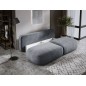 Sofa BLOOM Kanapa z funkcja spania i pojemnikiem w tkaninie CLOUD 91 kolor SZARY