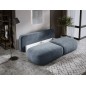 Sofa BLOOM Kanapa z funkcja spania i pojemnikiem w tkaninie CLOUD 97 kolor CIEMNY SZARY