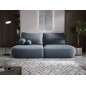 Sofa BLOOM Kanapa z funkcja spania i pojemnikiem w tkaninie CLOUD 97 kolor CIEMNY SZARY