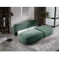 Sofa BLOOM Kanapa z funkcja spania i pojemnikiem w tkaninie APHRODITE 13 kolor ZIELONY
