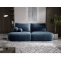 Sofa BLOOM Kanapa z funkcja spania i pojemnikiem w tkaninie APHRODITE 15 kolor NIEBIESKI