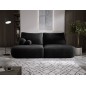 Sofa BLOOM Kanapa z funkcja spania i pojemnikiem w tkaninie APHRODITE 23 kolor CZARNY