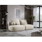 Sofa BLOOM Kanapa z funkcja spania i pojemnikiem w tkaninie CLOUD 03 kolor BEŻOWY