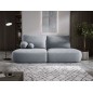 Sofa BLOOM Kanapa z funkcja spania i pojemnikiem w tkaninie CLOUD 82 kolor POPIELATY