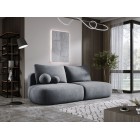 Sofa BLOOM Kanapa z funkcja spania i pojemnikiem w tkaninie CLOUD 91 kolor SZARY