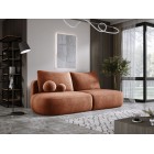 Sofa BLOOM Kanapa z funkcja spania i pojemnikiem w tkaninie APHRODITE 09 kolor MIEDZIANY