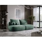 Sofa BLOOM Kanapa z funkcja spania i pojemnikiem w tkaninie APHRODITE 13 kolor ZIELONY