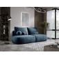 Sofa BLOOM Kanapa z funkcja spania i pojemnikiem w tkaninie APHRODITE 15 kolor NIEBIESKI