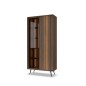 Witryna ALMARO wysoka 2D z oświetleniem LED DĄB DUNIN