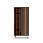 Witryna ALMARO wysoka 2D z oświetleniem LED DĄB DUNIN