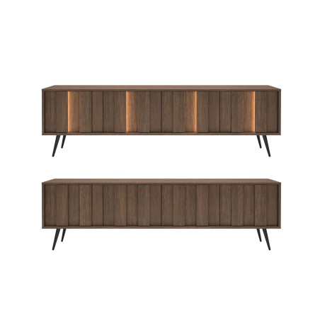 Stolik ALMARO RTV nowoczesny z oświetleniem LED DĄB DUNIN