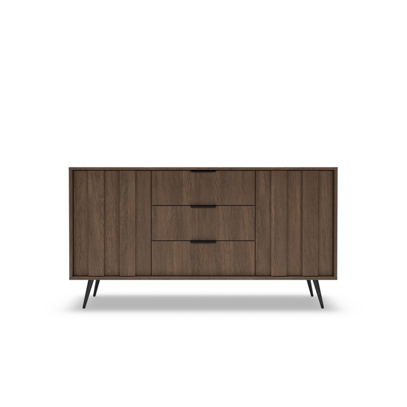 Komoda ALMARO z szufladami i oświetleniem LED DĄB DUNIN